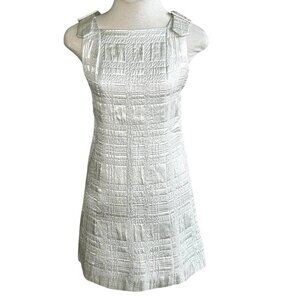 Sophisticated Miss California by Frances Henaghan Vintage Silver Dress  Size 6